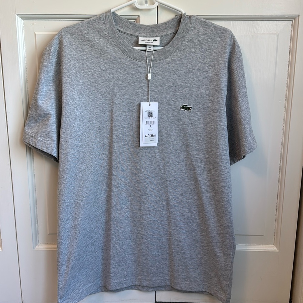 Lacoste gray tee shirt - short sleeve